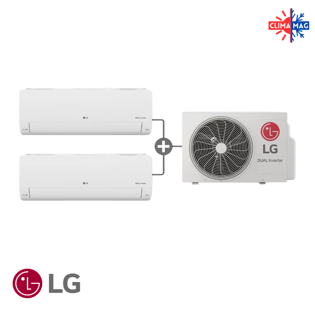Мултисплит 2 в 1 LG RMN09.NSJ+RMN12.NSJ/RM3U19.U24, Wi-Fi, 21 000BTU, Клас А++/А+